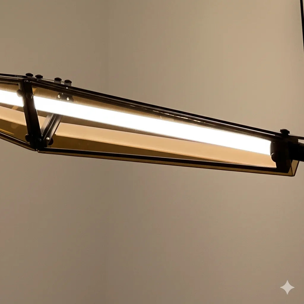 B&B Kinetic Beam Modern Linear3 Color LED Pendant Light