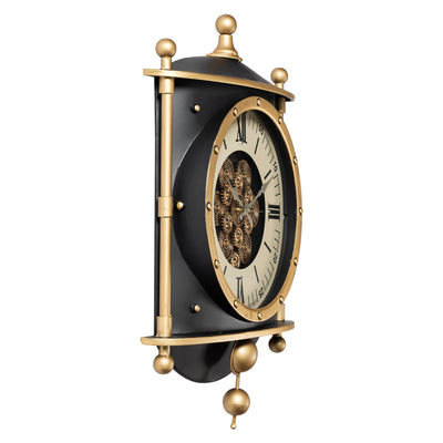 Signature Time Luxury Designer Silent Movement Wall Clock For Living Room With Moving Gear Mechanism Buy Wall Clock Online (Steel Body)