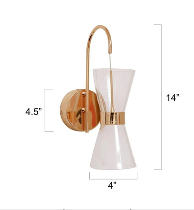 Timeless Glass Tube Wall Light (Pack of 2)