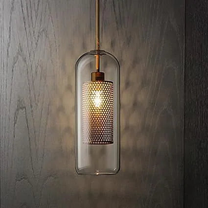Luxe Capsule Mesh Pendant