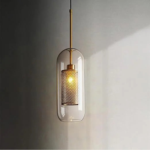 Luxe Capsule Mesh Pendant