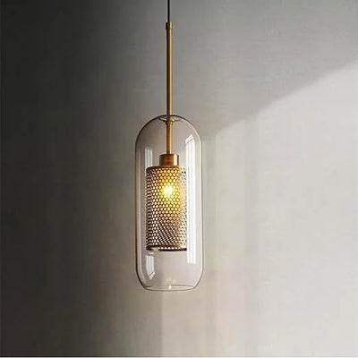 Luxe Capsule Mesh Pendant