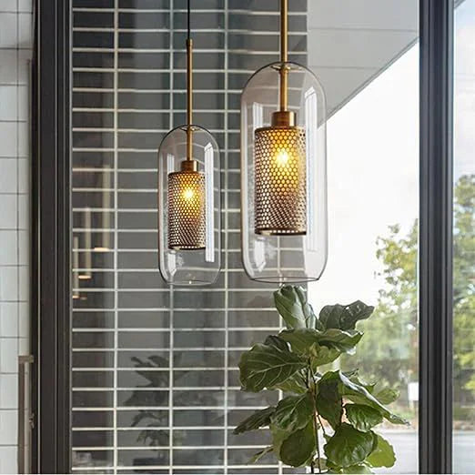 Luxe Capsule Mesh Pendant