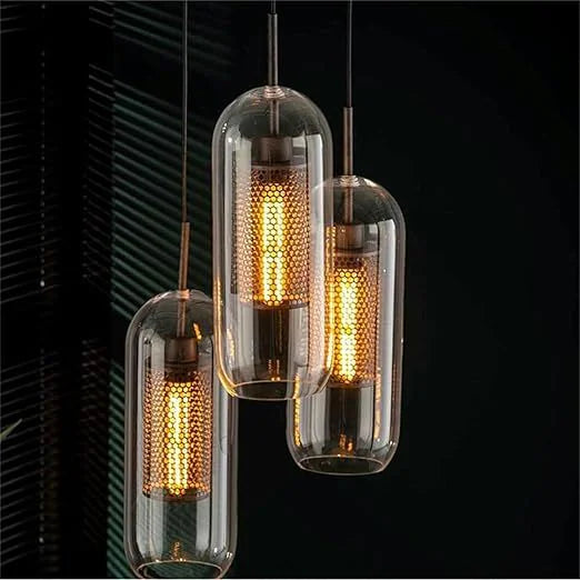 Luxe Capsule Mesh Pendant