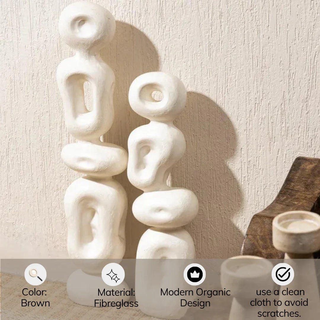 Ren Organic Sculpture | Decorative Sculpture for Home and Office Decor | Centerpiece for Living Room