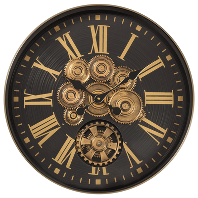 Time Lock Luxury Designer Watches Wall Clock Online With Moving Gear Mechanism Buy Wall Clock Online (Steel Body)