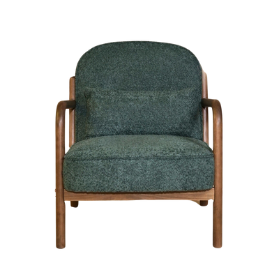 Elara Bouclé Armchair - Green