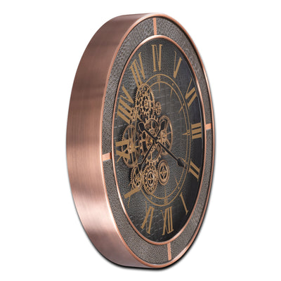 Whispering Wheel Luxury Designer Watches Wall clocks for the Home With Moving Gear Mechanism Buy Wall Clock Online (Steel Body)