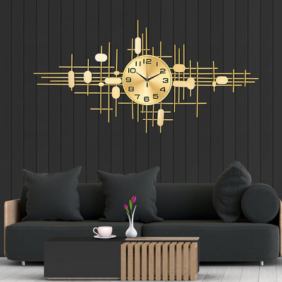 Tempus Terrificus Metal Wall Art Clock & Panel Buy Wall Clock Online