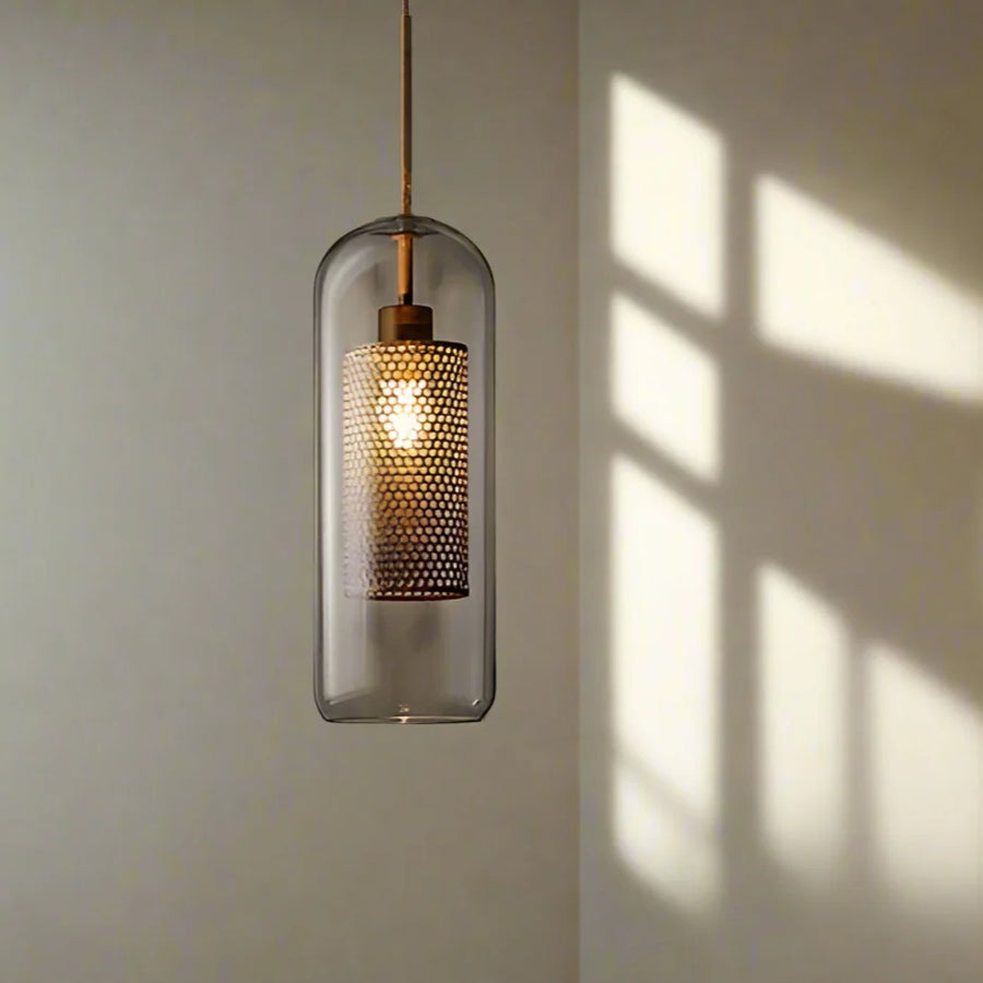 Luxe Capsule Mesh Pendant