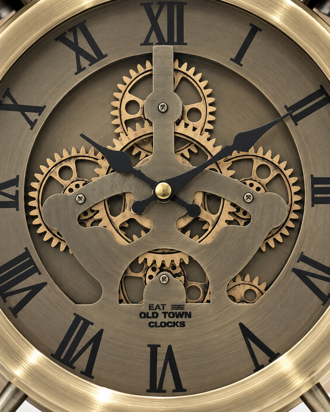 Elara Moment Designer Table Clock With Moving Gear Mechanism Buy Table Clock Online (Steel Body)