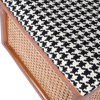 Houndstooth Ottoman