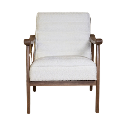 Rhea Bouclé Armchair - White