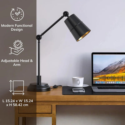 Adjustable Table Lamp for Study, Office & Bedroom | Versatile Study Lamp