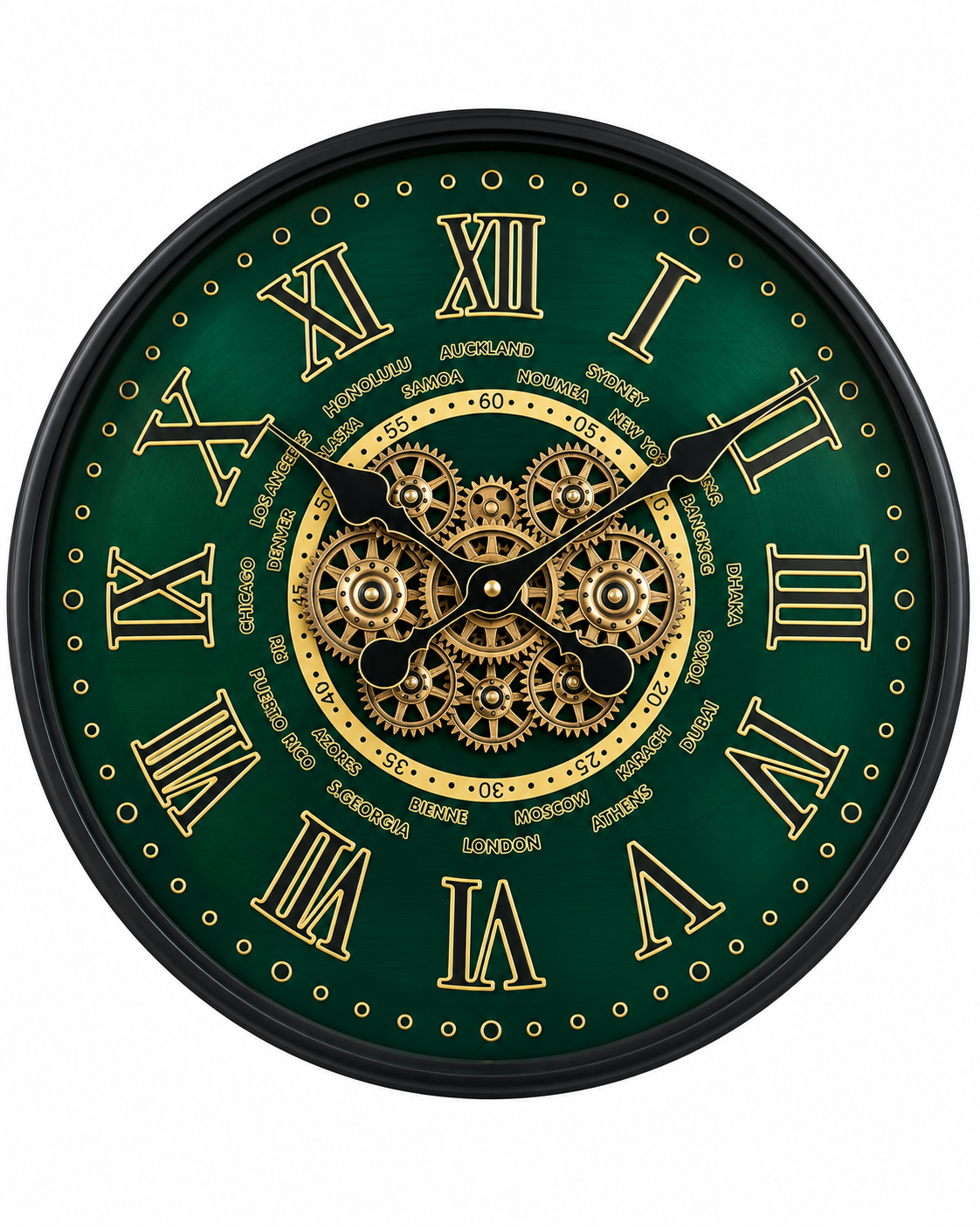 World Passage Luxury Designer Silent Movement Wall Clocks for the Home With Moving Gear Mechanism Buy Wall Clock Online (Steel Body)