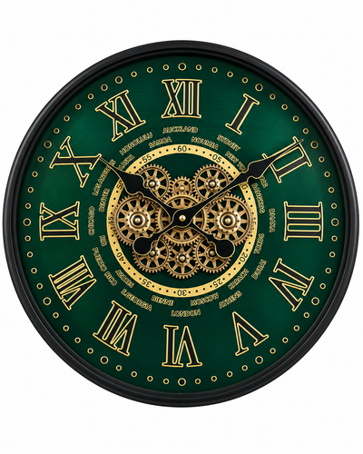 World Passage Luxury Designer Silent Movement Wall Clocks for the Home With Moving Gear Mechanism Buy Wall Clock Online (Steel Body)