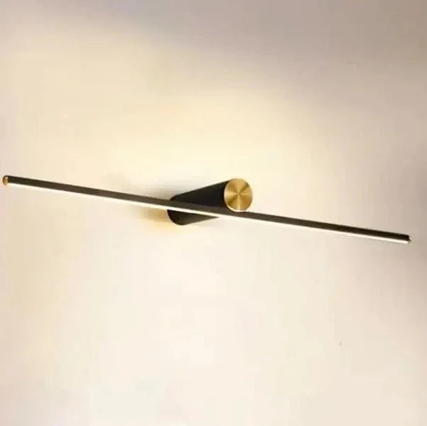 Modern Black & Gold Linear LED Wall Light