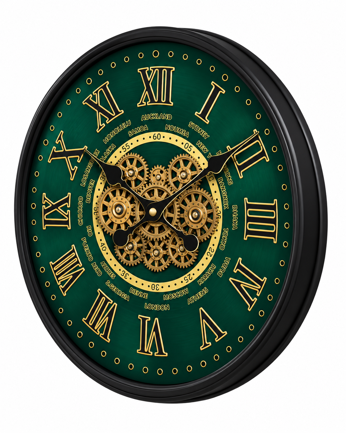 World Passage Luxury Designer Silent Movement Wall Clocks for the Home With Moving Gear Mechanism Buy Wall Clock Online (Steel Body)