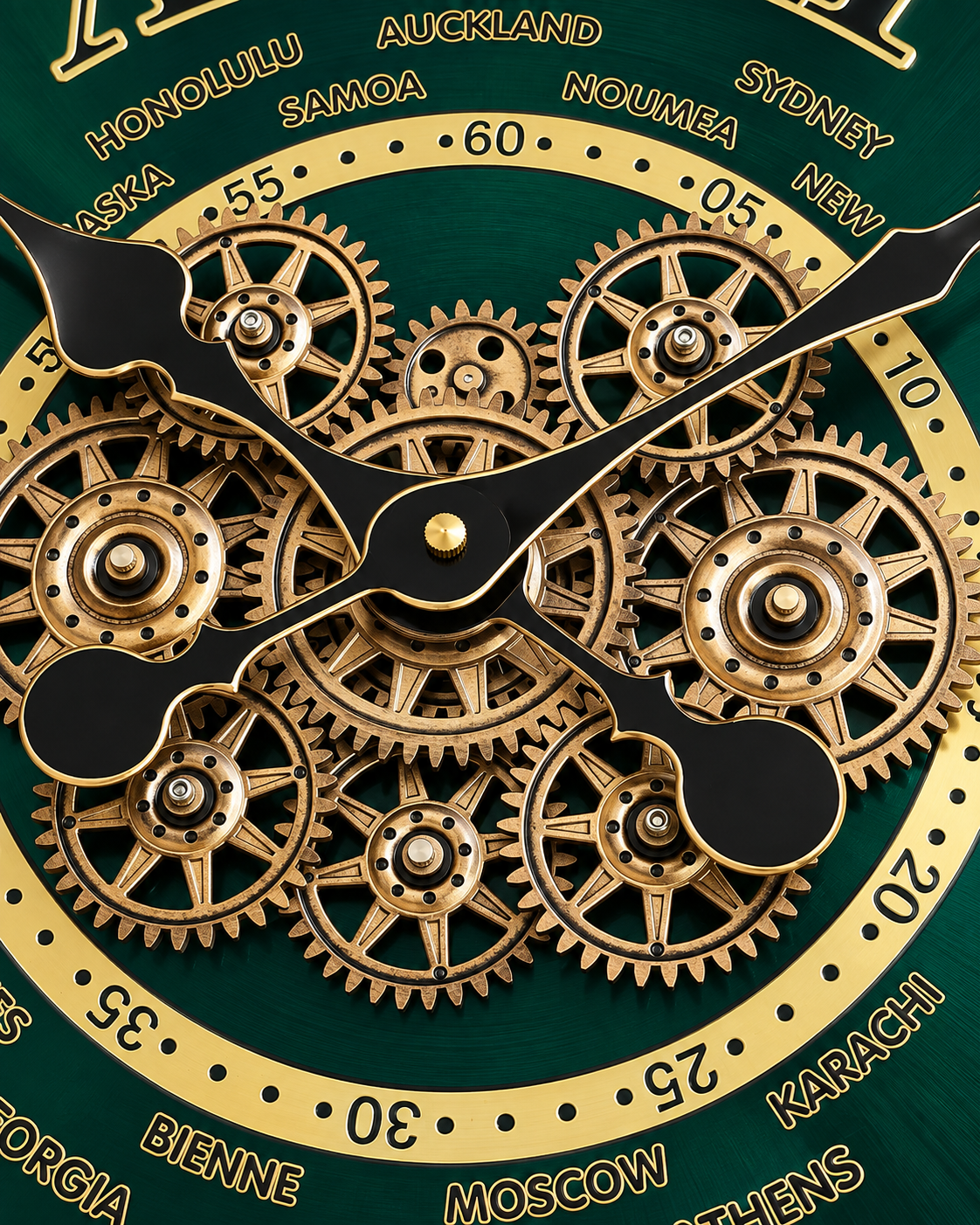 World Passage Luxury Designer Silent Movement Wall Clocks for the Home With Moving Gear Mechanism Buy Wall Clock Online (Steel Body)
