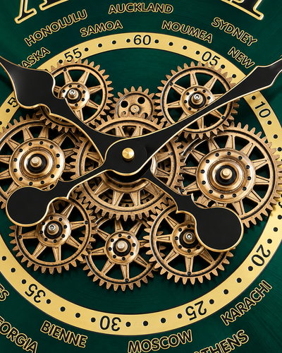 World Passage Luxury Designer Silent Movement Wall Clocks for the Home With Moving Gear Mechanism Buy Wall Clock Online (Steel Body)