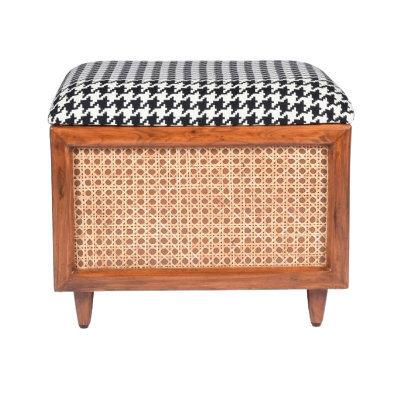 Houndstooth Ottoman