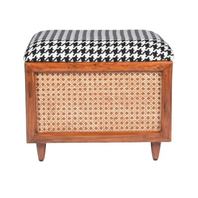 Houndstooth Ottoman