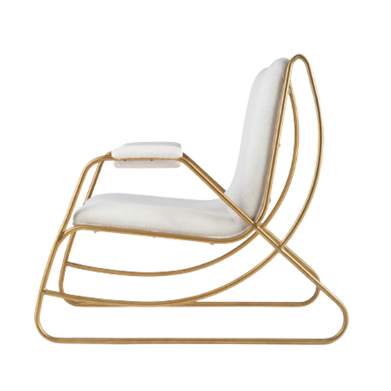 Lounge Chair - Gold