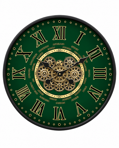 World Passage Luxury Designer Silent Movement Wall Clocks for the Home With Moving Gear Mechanism Buy Wall Clock Online (Steel Body)