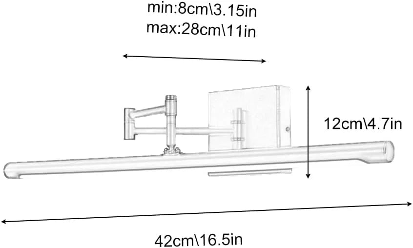 Modern Adjustable LED Mirror Light