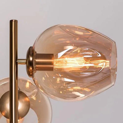 Orion Amber Globe Chandelier