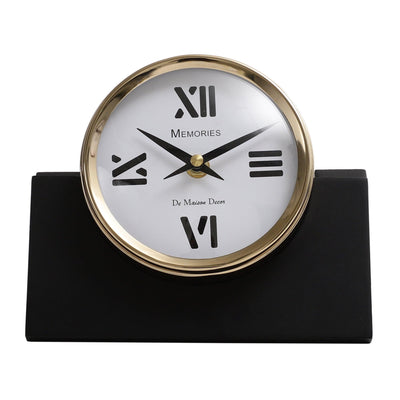Varner Table Clock for Living Room Table | Stylish Desk Clock for Home Decor