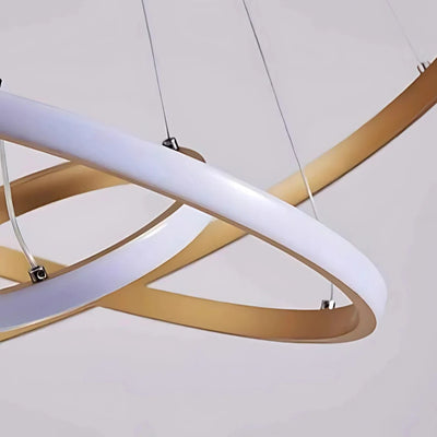 Three-Ring LED Chandelier