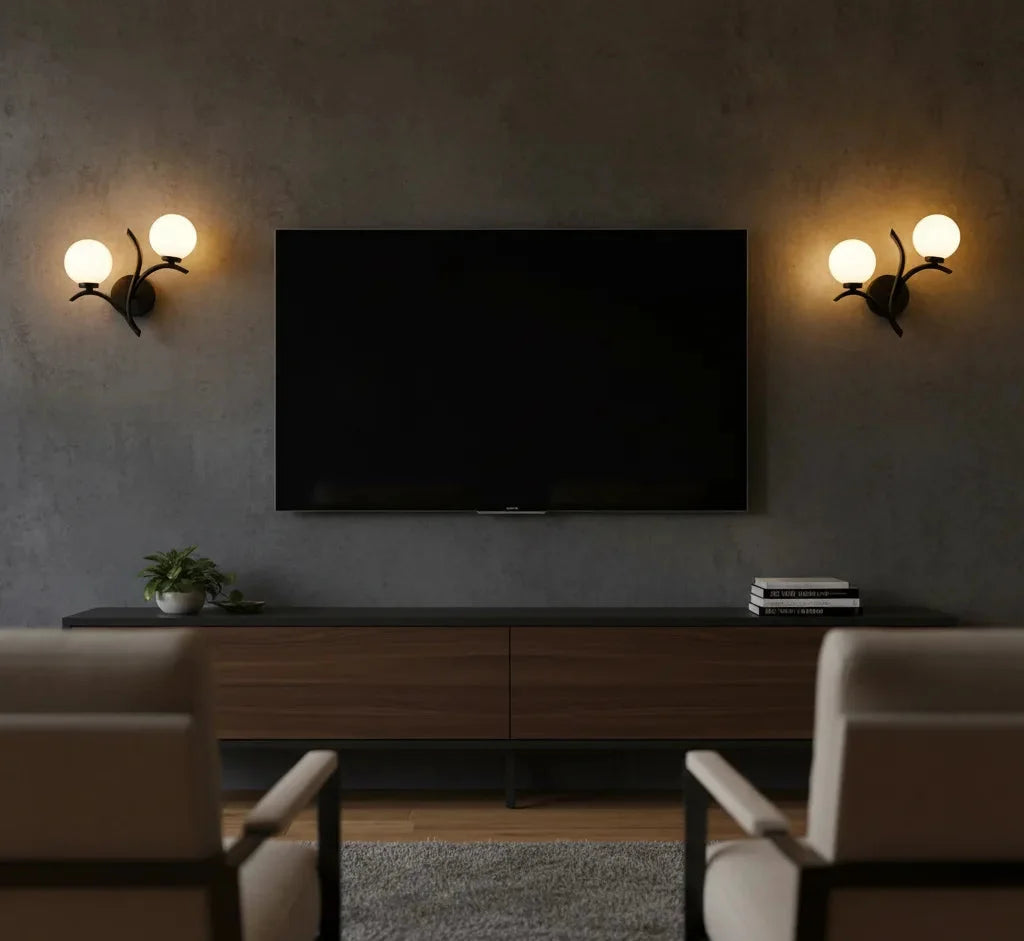 Modern Adjustable Arm ShadowGlow Wall Sconce (Set of 4)