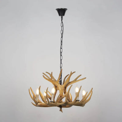 Rustic Antler Branch Chandelier