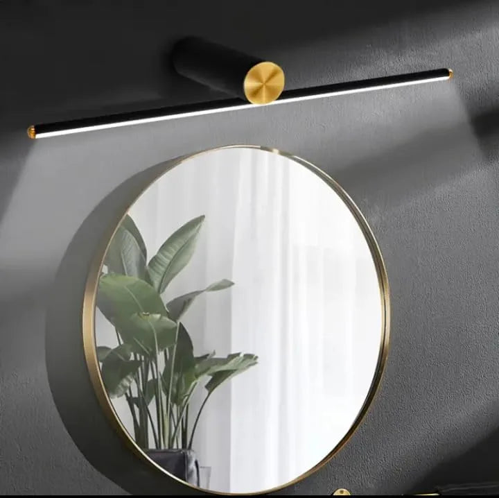 Modern Black & Gold Linear LED Wall Light