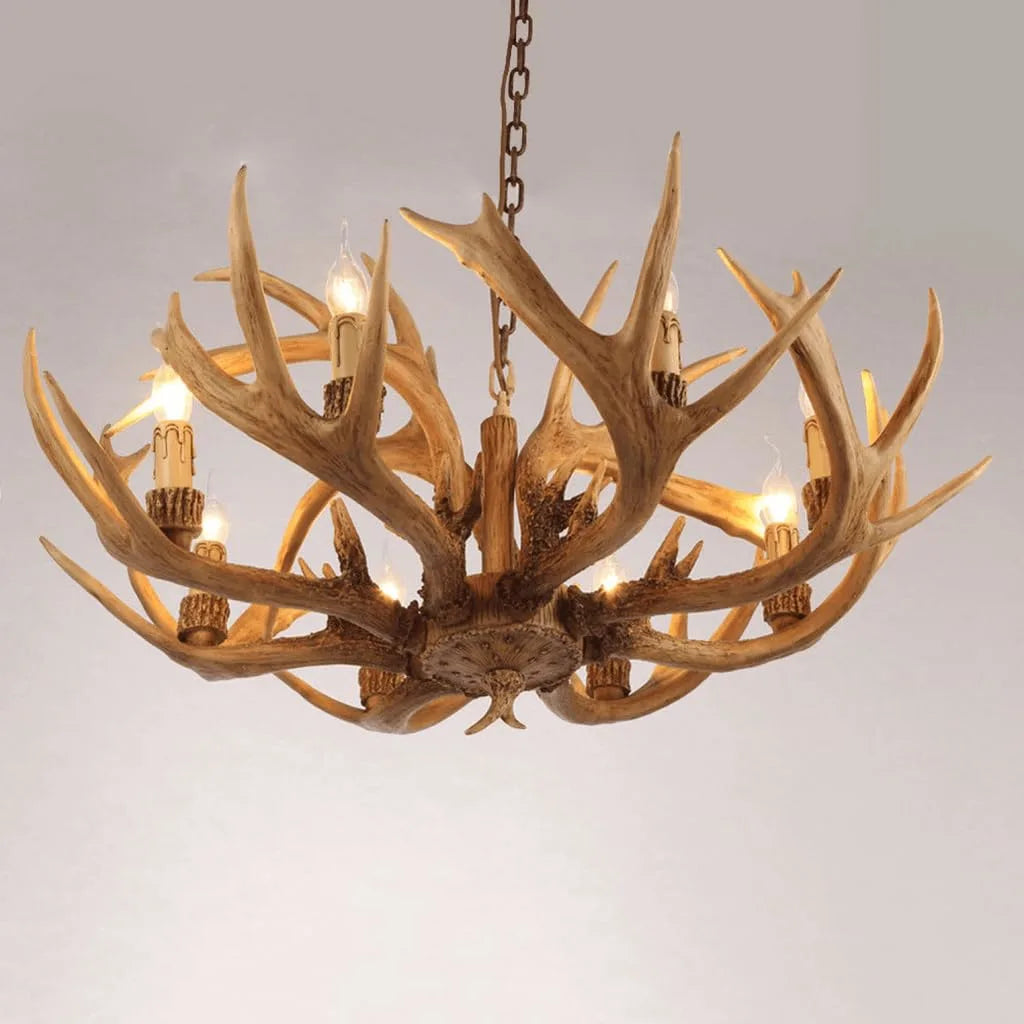 Rustic Antler Branch Chandelier