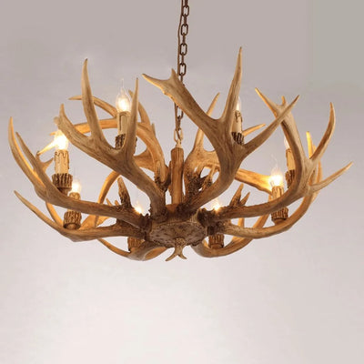 Rustic Antler Branch Chandelier