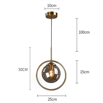 B&B Gold Hanging Light