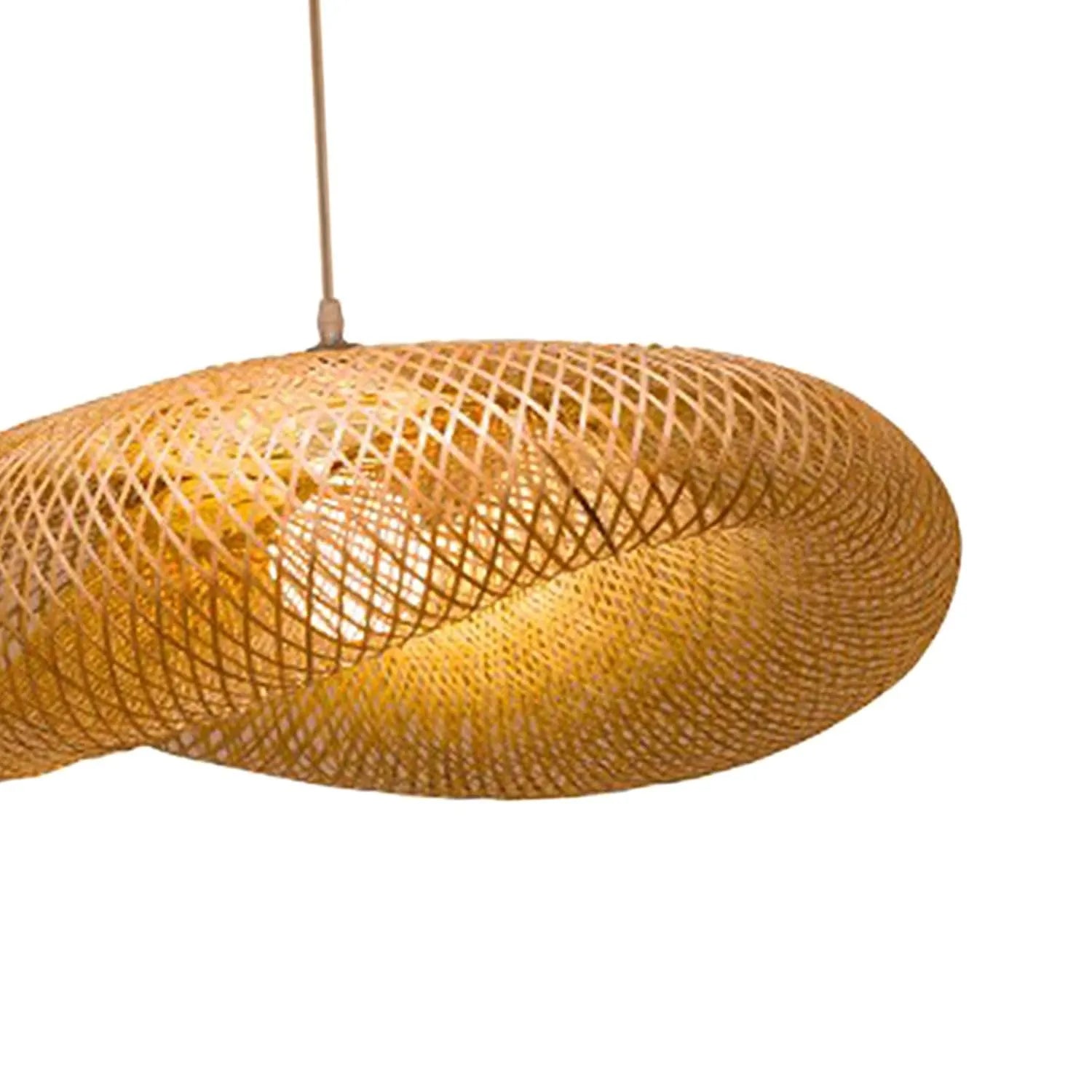 Handwoven Bamboo Artistic Pendant (Pack of 2)
