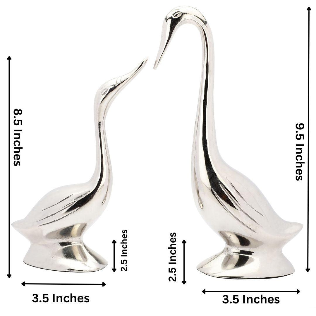 Centrepiece Swan Showpiece for Living Room | Home Decor Item Set of 2