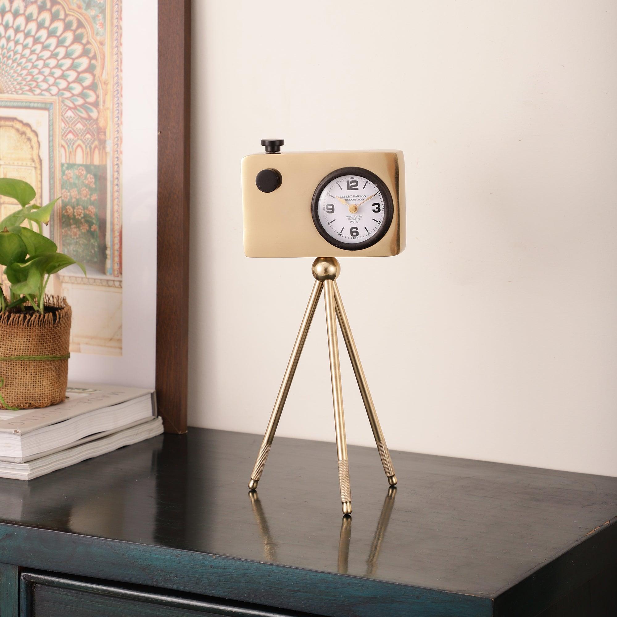 Cameratic Clock for Home Decor | Decorative Clock for Table