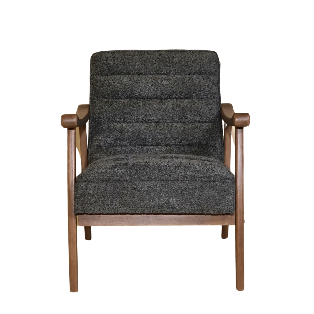 Rhea Bouclé Armchair - Grey
