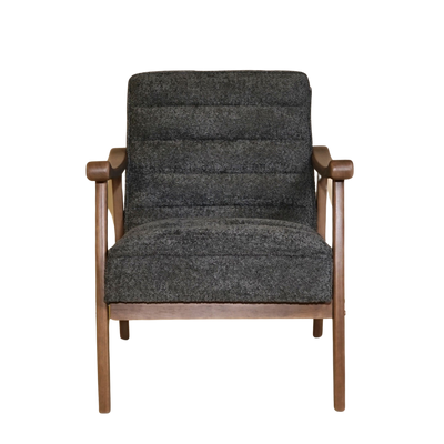 Rhea Bouclé Armchair - Grey