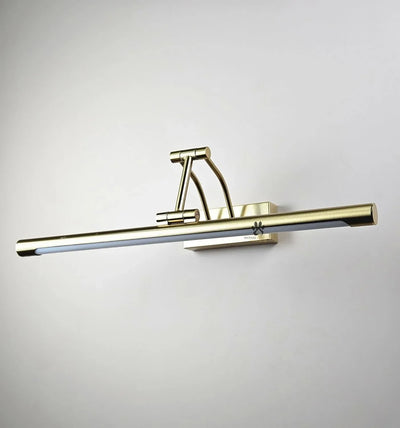 Gold-Tone Adjustable LED Mirror Light