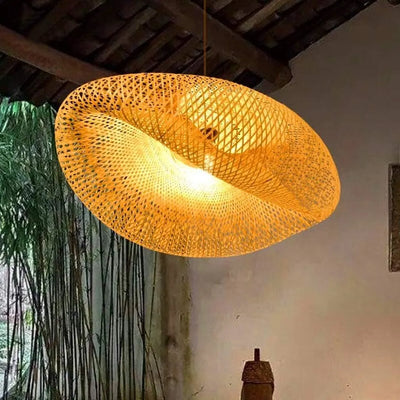 Handwoven Bamboo Artistic Pendant (Pack of 2)