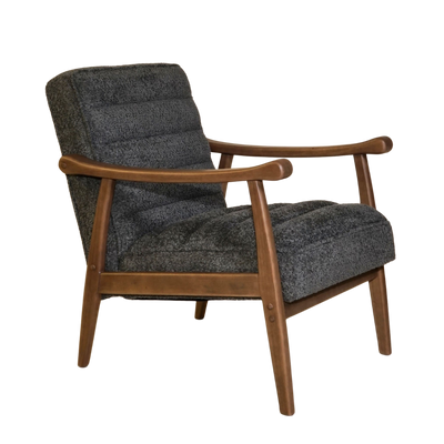 Rhea Bouclé Armchair - Grey