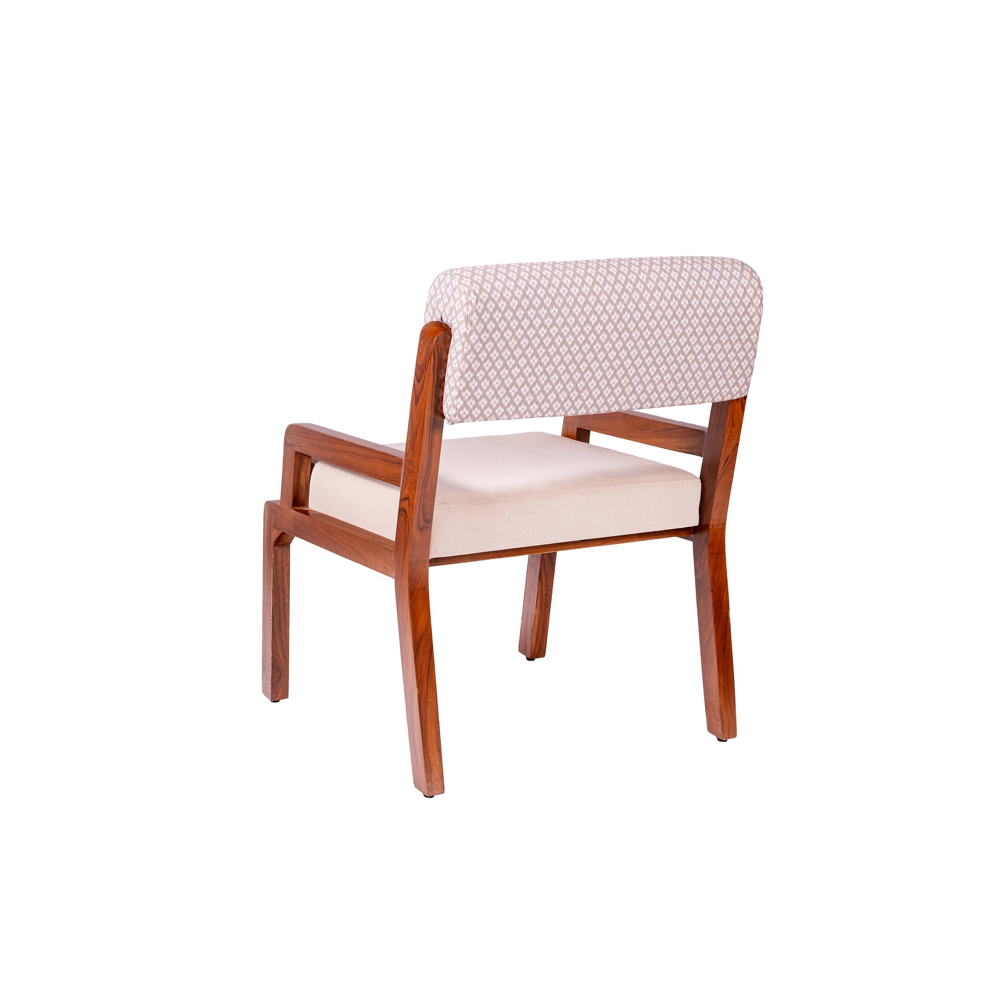 Zyra Upholstered Teakwood Dining Chair