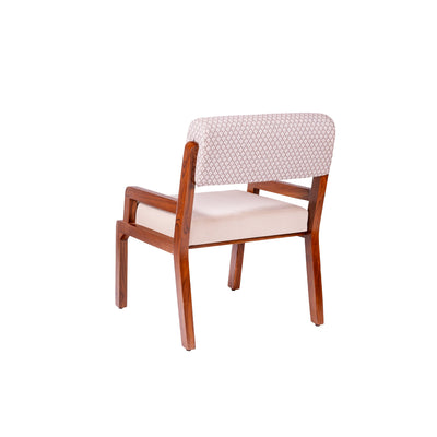 Zyra Upholstered Teakwood Dining Chair