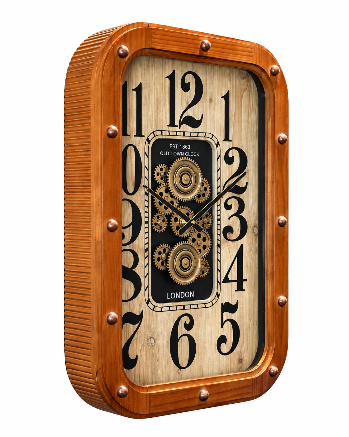 Classic Moment Luxury Designer Silent Movement Wall Clocks for the Home With Moving Gear Mechanism Buy Wall Clock Online