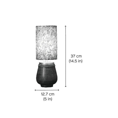 Ellora Neel Wooden Printed Table Light | Stylish Lampshade For Bedroom & Home